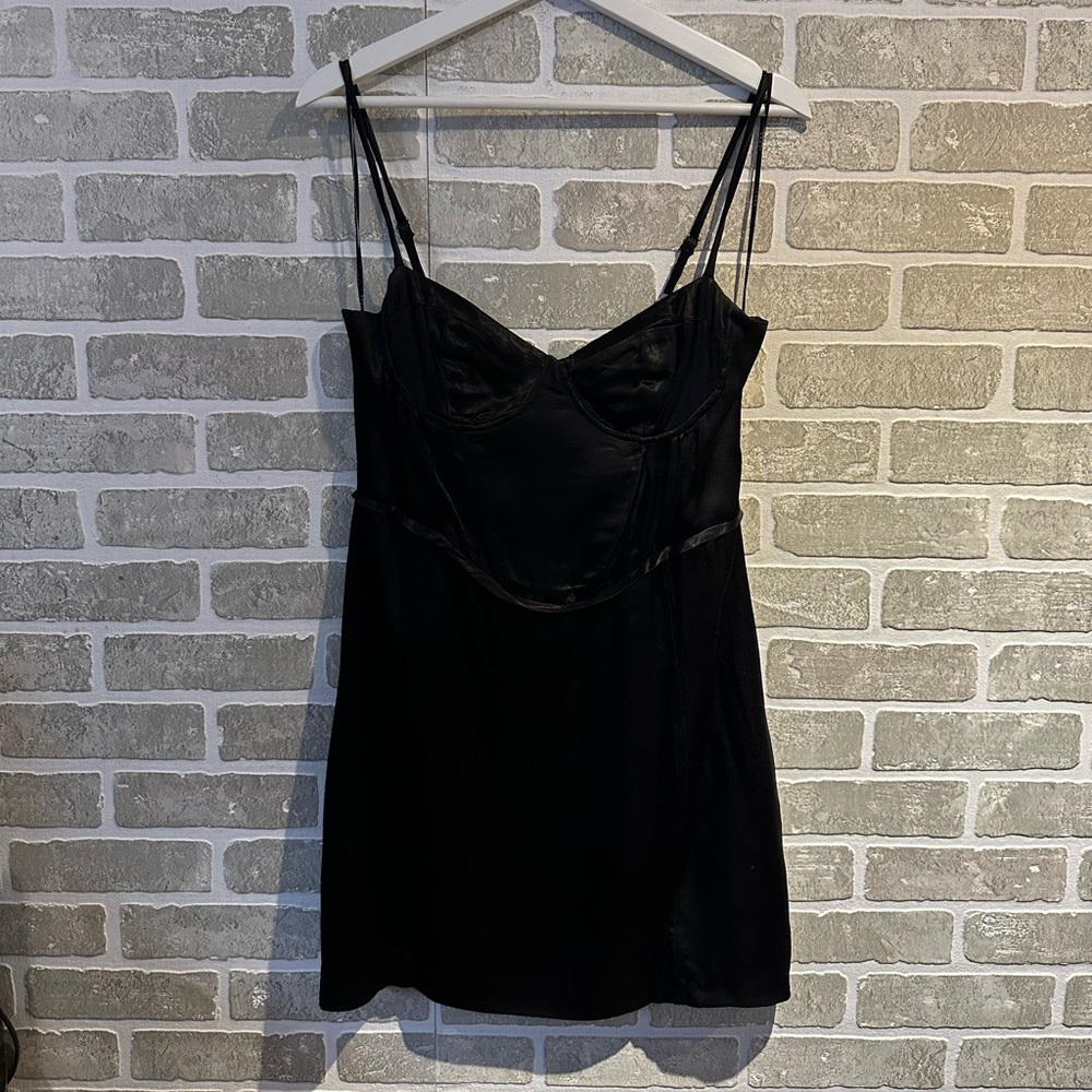 Satin Bustier Dress